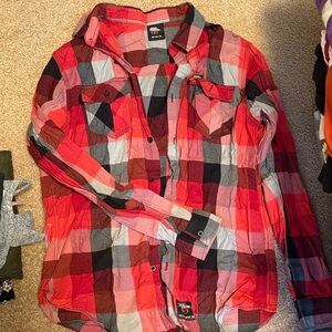 FIVE4 Red Multi Plaid Button-Up Shirt